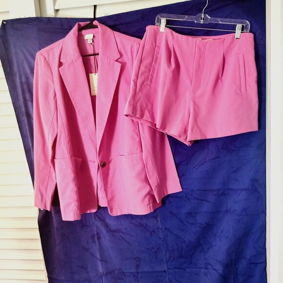 A New Day Women’s 2-Piece Suit Set – Soft Pink Chic - Picture 1 of 3